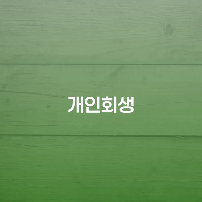 개인회생면책대출 개인회생 문제해결방법 준비해야