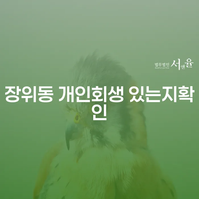 장위동 개인회생 있는지확인