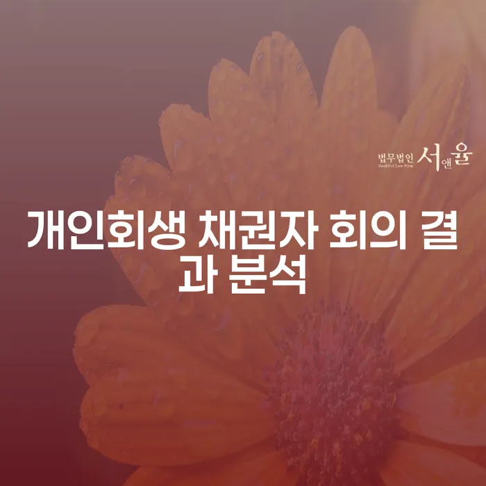 개인회생 채권자 회의에서 무엇을 기대할 수 있을까요?