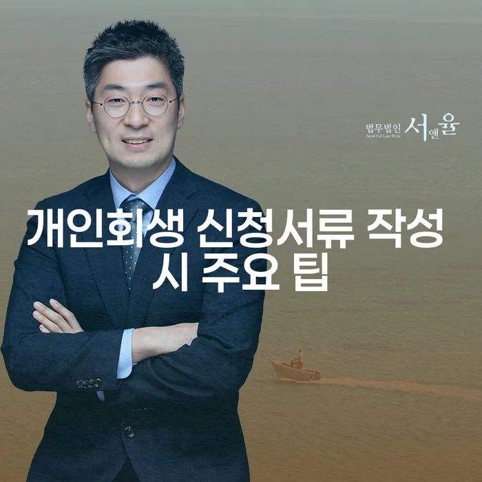 개인회생 신청서류 작성 시 주요 팁을 알고 계신가요?