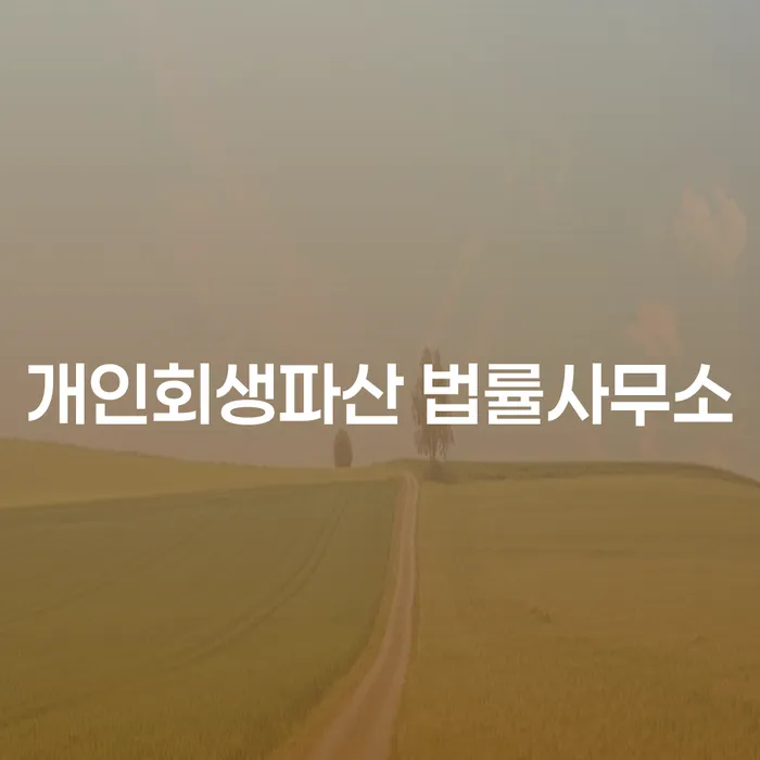 고양 개인회생파산 법률사무소의 중요성